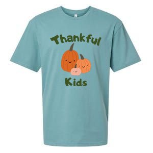 Thankful T One Thankfuls Thanksgiving Fall Design Give Thanks Baby Sueded Cloud Jersey T-Shirt