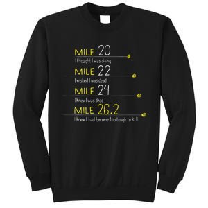 The Thoughts Of Marathoner Runner Gift Funny Marathon Sweatshirt