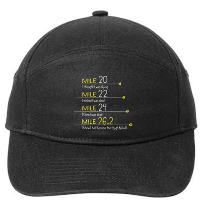The Thoughts Of Marathoner Runner Gift Funny Marathon 7-Panel Snapback Hat