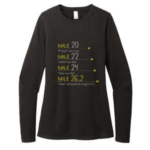 The Thoughts Of Marathoner Runner Gift Funny Marathon Womens CVC Long Sleeve Shirt