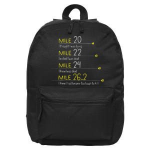 The Thoughts Of Marathoner Runner Gift Funny Marathon 16 in Basic Backpack