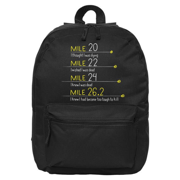 The Thoughts Of Marathoner Runner Gift Funny Marathon 16 in Basic Backpack