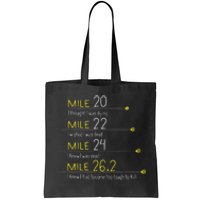 The Thoughts Of Marathoner Runner Gift Funny Marathon Tote Bag