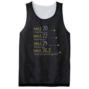 The Thoughts Of Marathoner Runner Gift Funny Marathon Mesh Reversible Basketball Jersey Tank