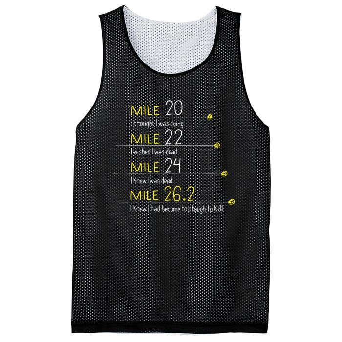 The Thoughts Of Marathoner Runner Gift Funny Marathon Mesh Reversible Basketball Jersey Tank