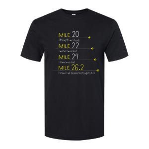 The Thoughts Of Marathoner Runner Gift Funny Marathon Softstyle CVC T-Shirt