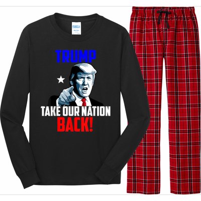 Trump Take Our Nation Back Trump Long Sleeve Pajama Set