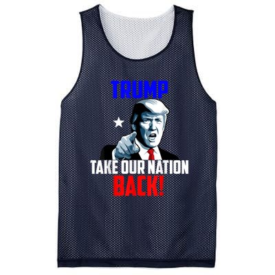 Trump Take Our Nation Back Trump Mesh Reversible Basketball Jersey Tank