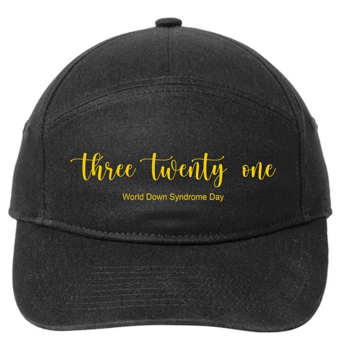 Three Twenty One World Down Syndrome Day 7-Panel Snapback Hat