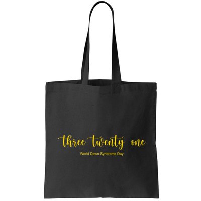Three Twenty One World Down Syndrome Day Bag