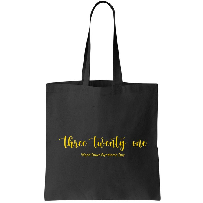 Three Twenty One World Down Syndrome Day Bag