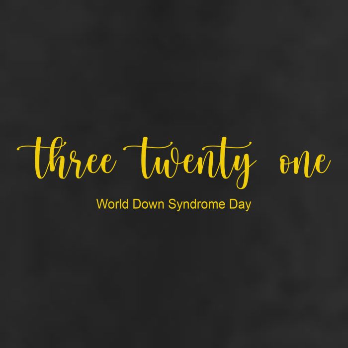 Three Twenty One World Down Syndrome Day 25L Jumbo Tote