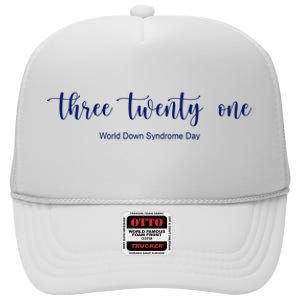 Three Twenty One World Down Syndrome Day High Crown Mesh Back Trucker Hat