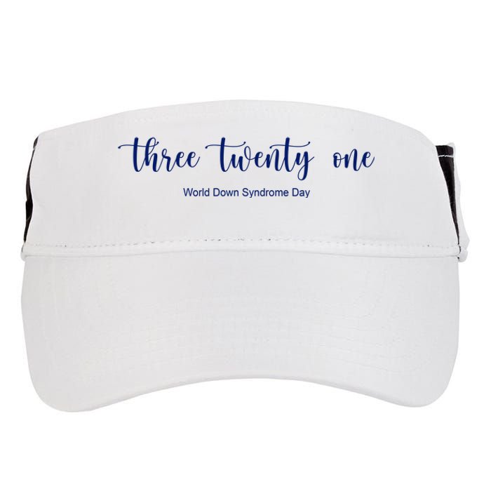 Three Twenty One World Down Syndrome Day Adult Drive Performance Visor