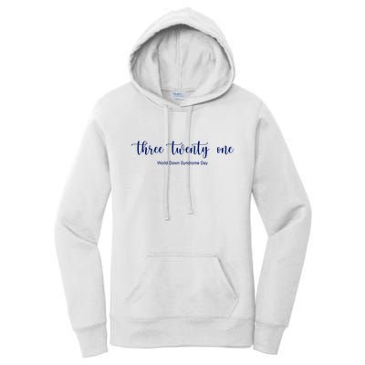 Three Twenty One World Down Syndrome Day Women's Pullover Hoodie