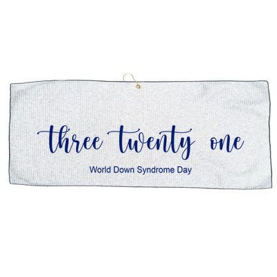 Three Twenty One World Down Syndrome Day Large Microfiber Waffle Golf Towel