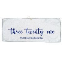 Three Twenty One World Down Syndrome Day Large Microfiber Waffle Golf Towel