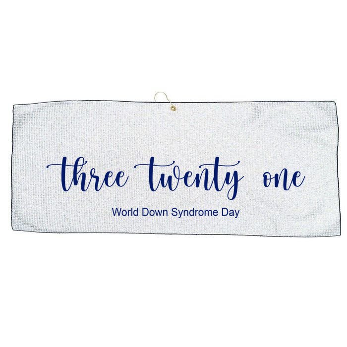 Three Twenty One World Down Syndrome Day Large Microfiber Waffle Golf Towel
