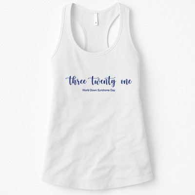 Three Twenty One World Down Syndrome Day Womens Tank Top