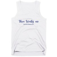 Three Twenty One World Down Syndrome Day Tank Top