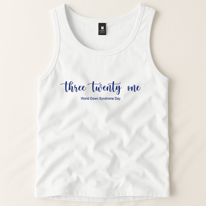 Three Twenty One World Down Syndrome Day Tank Top