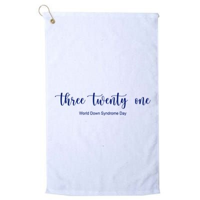 Three Twenty One World Down Syndrome Day Golf Towel