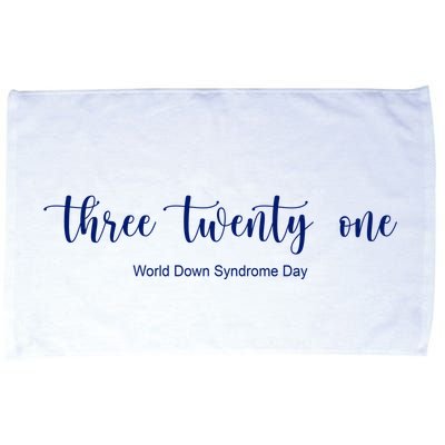 Three Twenty One World Down Syndrome Day Microfiber Hand Towel