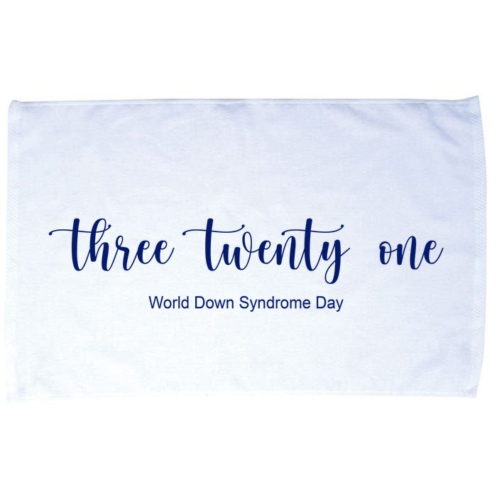 Three Twenty One World Down Syndrome Day Microfiber Hand Towel