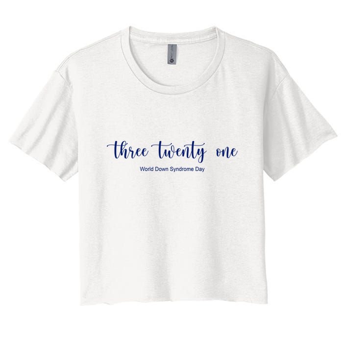 Three Twenty One World Down Syndrome Day Crop Top