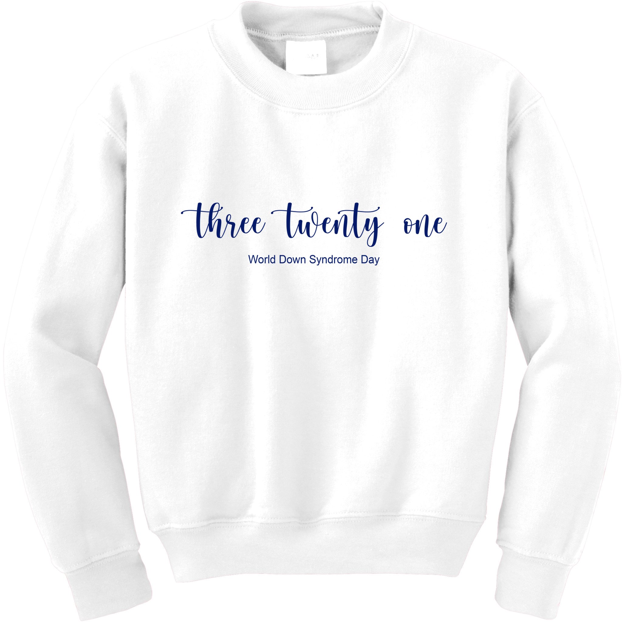 Three Twenty One World Down Syndrome Day Kids Sweatshirt