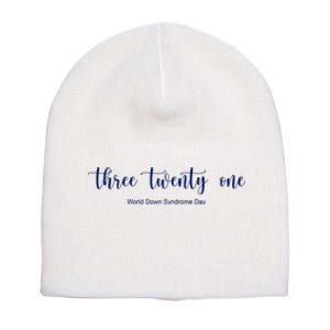 Three Twenty One World Down Syndrome Day Short Acrylic Beanie