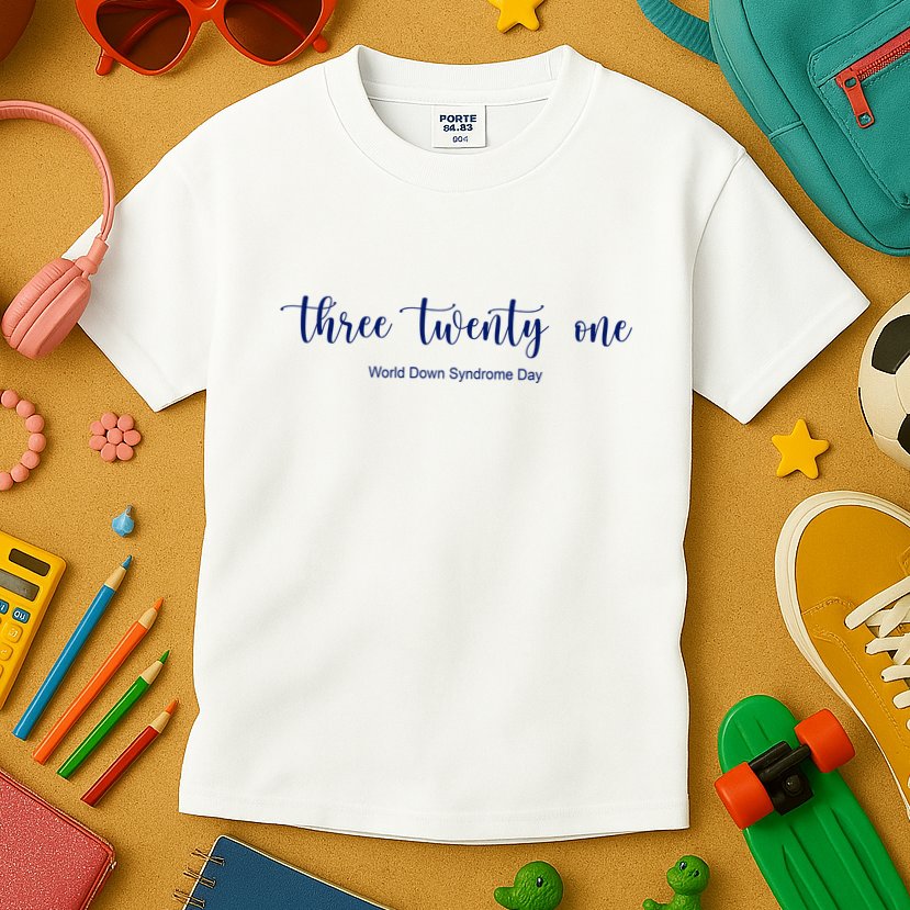 Three Twenty One World Down Syndrome Day Kids T-Shirt