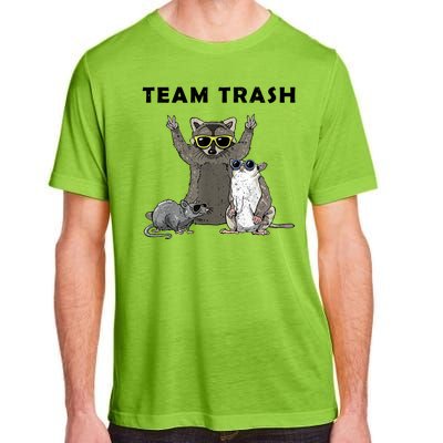 Team Trash Opossum Raccoon Rat Funny Animals Adult ChromaSoft Performance T-Shirt