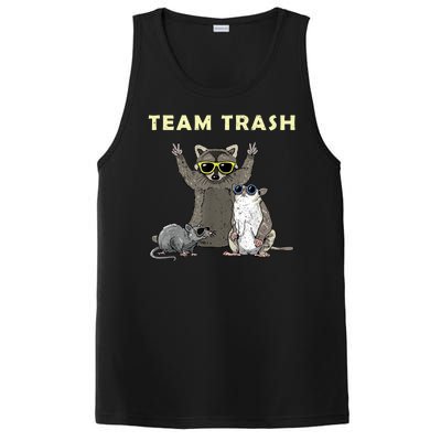 Team Trash Opossum Raccoon Rat Funny Animals PosiCharge Competitor Tank