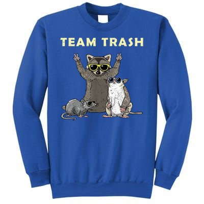 Team Trash Opossum Raccoon Rat Funny Animals Sweatshirt