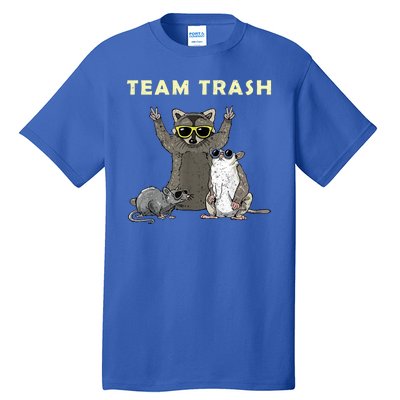 Team Trash Opossum Raccoon Rat Funny Animals Tall T-Shirt