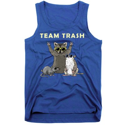 Team Trash Opossum Raccoon Rat Funny Animals Tank Top