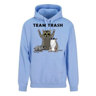 Team Trash Opossum Raccoon Rat Funny Animals Unisex Surf Hoodie