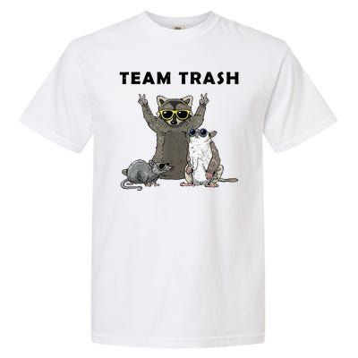 Team Trash Opossum Raccoon Rat Funny Animals Garment-Dyed Heavyweight T-Shirt