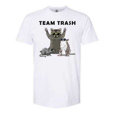 Team Trash Opossum Raccoon Rat Funny Animals Softstyle® CVC T-Shirt