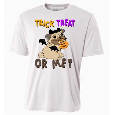 Trick Treat Or Me Pug Dog Halloween Cooling Performance Crew T-Shirt