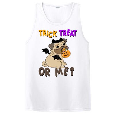 Trick Treat Or Me Pug Dog Halloween PosiCharge Competitor Tank