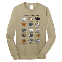 The Types Of Cat Loaf Funny Animal Pet Owner Long Sleeve Shirt