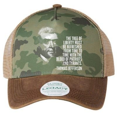 The Tree Of Liberty Thomas Jefferson Quote History Legacy Tie Dye Trucker Hat