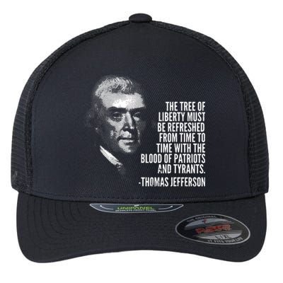 The Tree Of Liberty Thomas Jefferson Quote History Flexfit Unipanel Trucker Cap