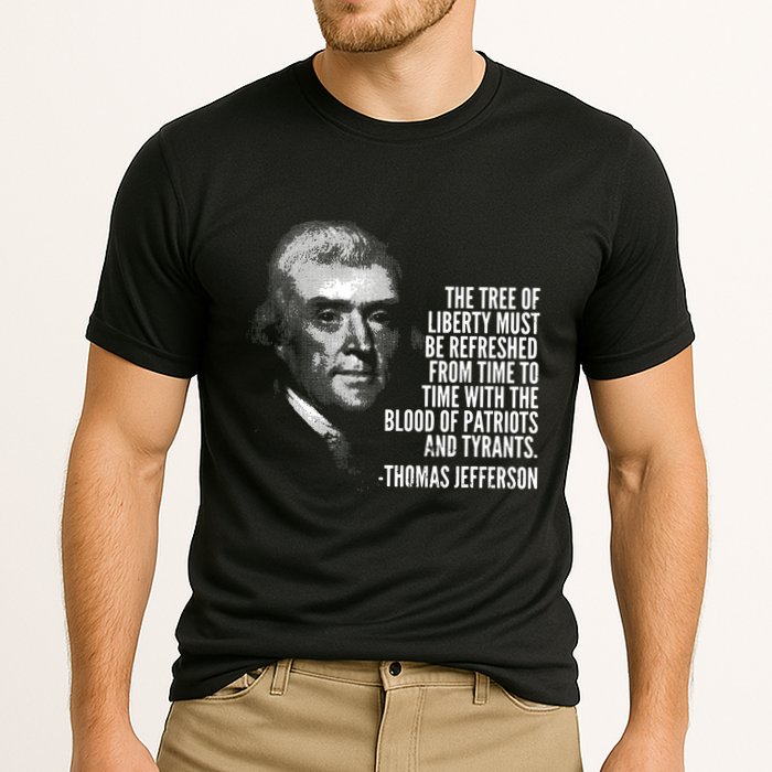 The Tree Of Liberty Thomas Jefferson Quote History Cooling Performance Crew T-Shirt