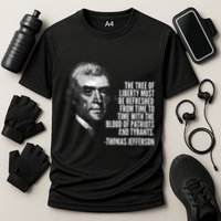 The Tree Of Liberty Thomas Jefferson Quote History Cooling Performance Crew T-Shirt