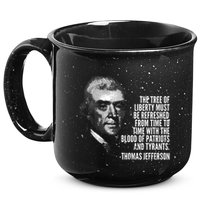 The Tree Of Liberty Thomas Jefferson Quote History 15oz Campfire Ceramic Mug