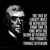 The Tree Of Liberty Thomas Jefferson Quote History Drawstring Bag