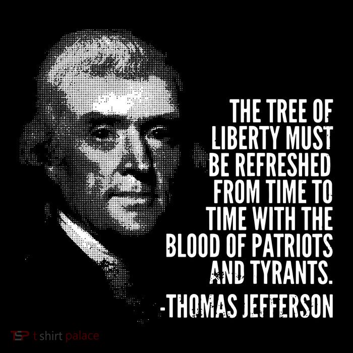 The Tree Of Liberty Thomas Jefferson Quote History 16 in Basic Backpack